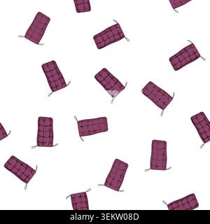 pattern equipment bag sleeping color icon vector Stock Vector
