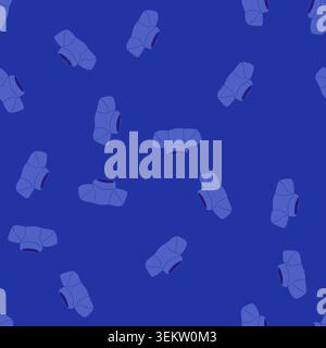 seamless pattern comfort cervical neck collar cartoon vector Stock Vector