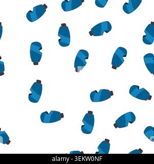 pattern mountains googles ski cartoon vector Stock Vector