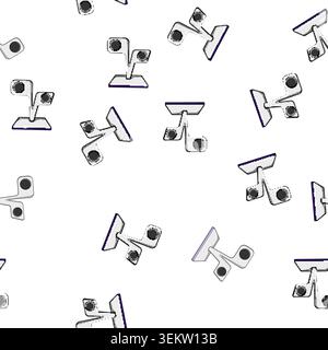 pattern compact charging stand wireless cartoon vector Stock Vector
