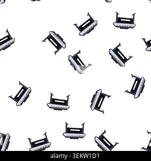 pattern recital piano cartoon vector Stock Vector