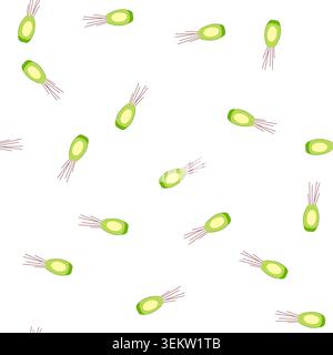 pattern spa aroma sticks cartoon vector Stock Vector