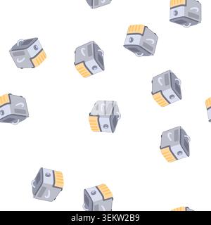 pattern healthy fryer cooking cartoon vector Stock Vector
