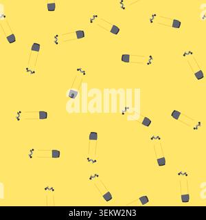 seamless pattern regulator diving cylinder cartoon vector Stock Vector