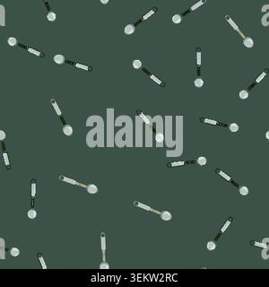 seamless pattern utensil smart spoon cartoon vector Stock Vector
