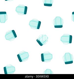 pattern stackable food storage container baby cartoon vector Stock Vector