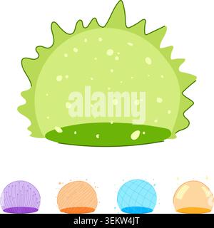 Green energy shield protecting from external threats Stock Vector