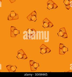 seamless pattern luggage fitness bag cartoon vector Stock Vector