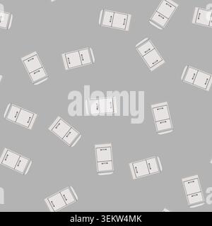 seamless pattern catalog file cabinet cartoon vector Stock Vector