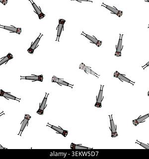 pattern ghetto retro music character cartoon vector Stock Vector