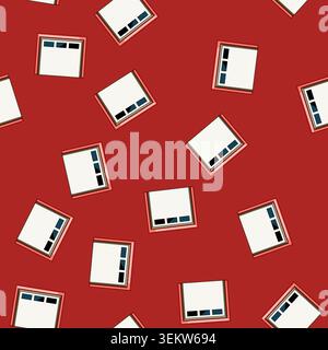 seamless pattern maintenance garage door cartoon vector Stock Vector