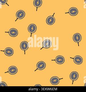 seamless pattern portable wireless laptop charger cartoon vector Stock Vector