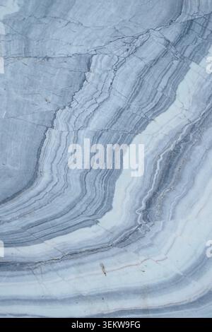 Marble surface with gray and white patterns in a close view Stock Photo