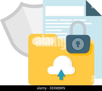 cloud synced folder Stock Vector