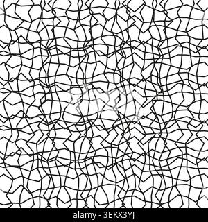 Distorted mesh background with irregular tangled lines vector. Perfect for abstract textures and modern graphic design. EPS 10. Stock Vector
