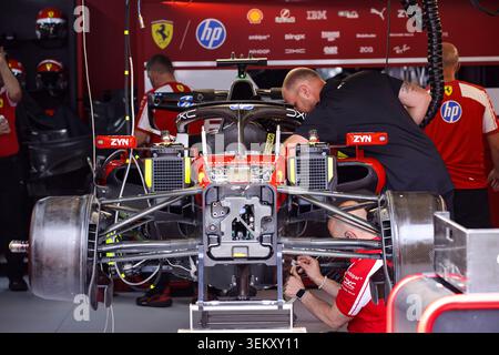 Monaco Rear Wing Scuderia Ferrari SF-26, mechanical detail front wing aerodynamism ...