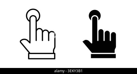 Interaction icon solid, line, and editable vector set. Stock Vector