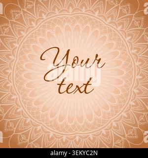Social media template design with mandala Stock Vector