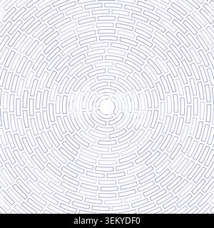 Rounded. Heavy weight. Large padding. Segments centered. Abstract pattern. Simple cells outline. Amazing vector image. Stock Vector