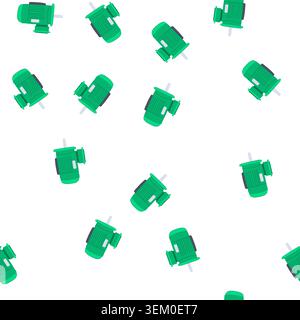 pattern dc electric motor cartoon vector Stock Vector