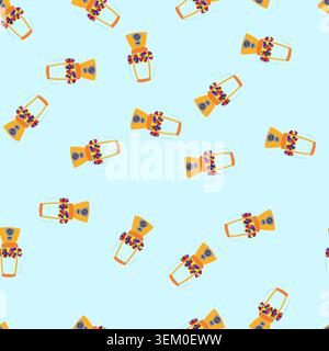 seamless pattern container bubblegum machine cartoon vector Stock Vector