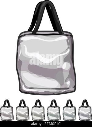 purse cosmetic pouch cartoon vector graphic Stock Vector