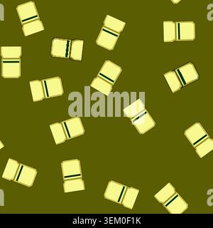 seamless pattern Travel wallet holding credit card or money Stock Vector
