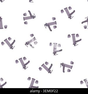 pattern modern bathroom faucet cartoon vector Stock Vector