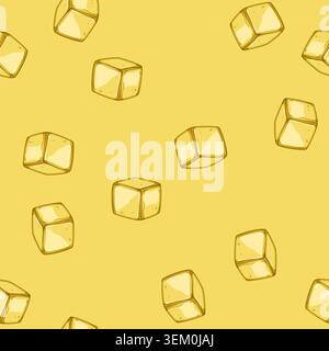 seamless pattern silicone ice cubes reusable cartoon vector Stock Vector