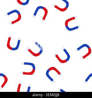 pattern electromagnetic magnet cartoon vector Stock Vector