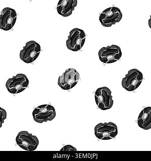 pattern burner stove camp cartoon vector Stock Vector