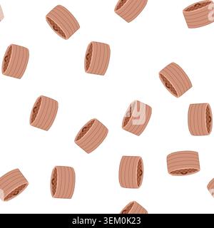 pattern cooking bamboo steamer basket cartoon vector Stock Vector