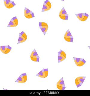 pattern shelter tent camp cartoon vector Stock Vector