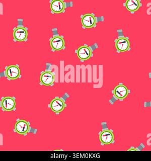 seamless pattern water meter showing high consumption or pressure Stock Vector