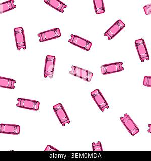 pattern journey hiking backpack cartoon vector Stock Vector