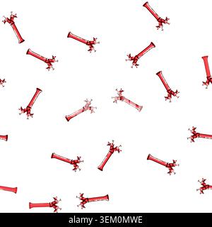pattern valve fire hydrant cartoon vector Stock Vector