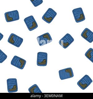 pattern summer bag sleeping color icon vector Stock Vector