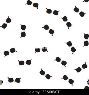 pattern enhancement glasses for the blind cartoon vector Stock Vector