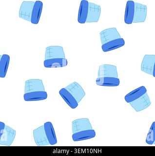 pattern stainless food storage container baby cartoon vector Stock Vector