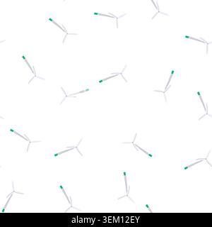 pattern renewable wind turbine cartoon vector Stock Vector