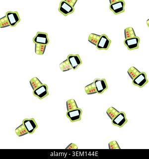 pattern fault car diagnostic scanner cartoon vector Stock Vector