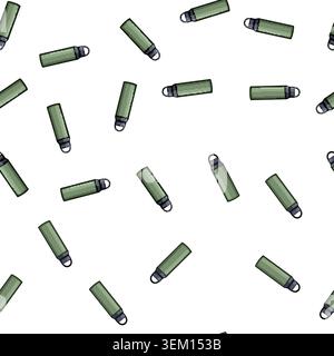 pattern sport thermos bottle cartoon vector Stock Vector