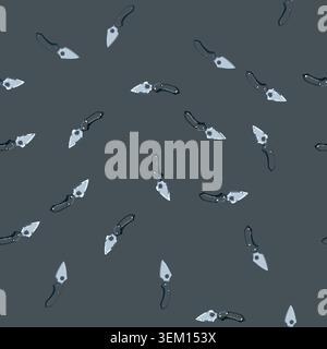 seamless pattern weapon military knife cartoon vector Stock Vector