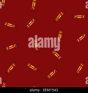 seamless pattern construction level tool cartoon vector Stock Vector
