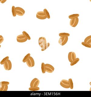 pattern steam bamboo steamer basket cartoon vector Stock Vector