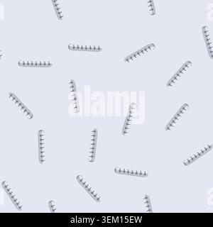 seamless pattern cord cable organizer cartoon vector Stock Vector