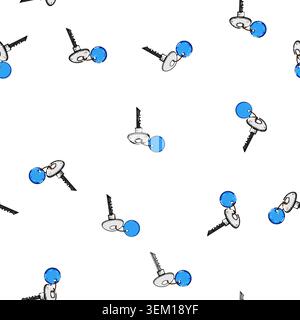 pattern room door key hotel cartoon vector Stock Vector