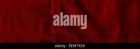 Dark red wrinkled paper background with deep crumpled texture. Features wrinkle crumple effect for art fabric, plain abstract rip sheet designs. Vecto Stock Vector