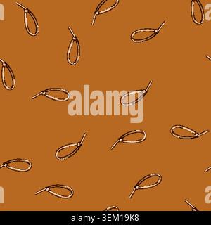 seamless pattern electrician cable ties cartoon vector Stock Vector