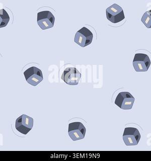 seamless pattern electronic cable organizer cartoon vector Stock Vector